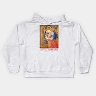 Angel Playing a Flageolet by Edward Burne-Jones Kids Hoodie